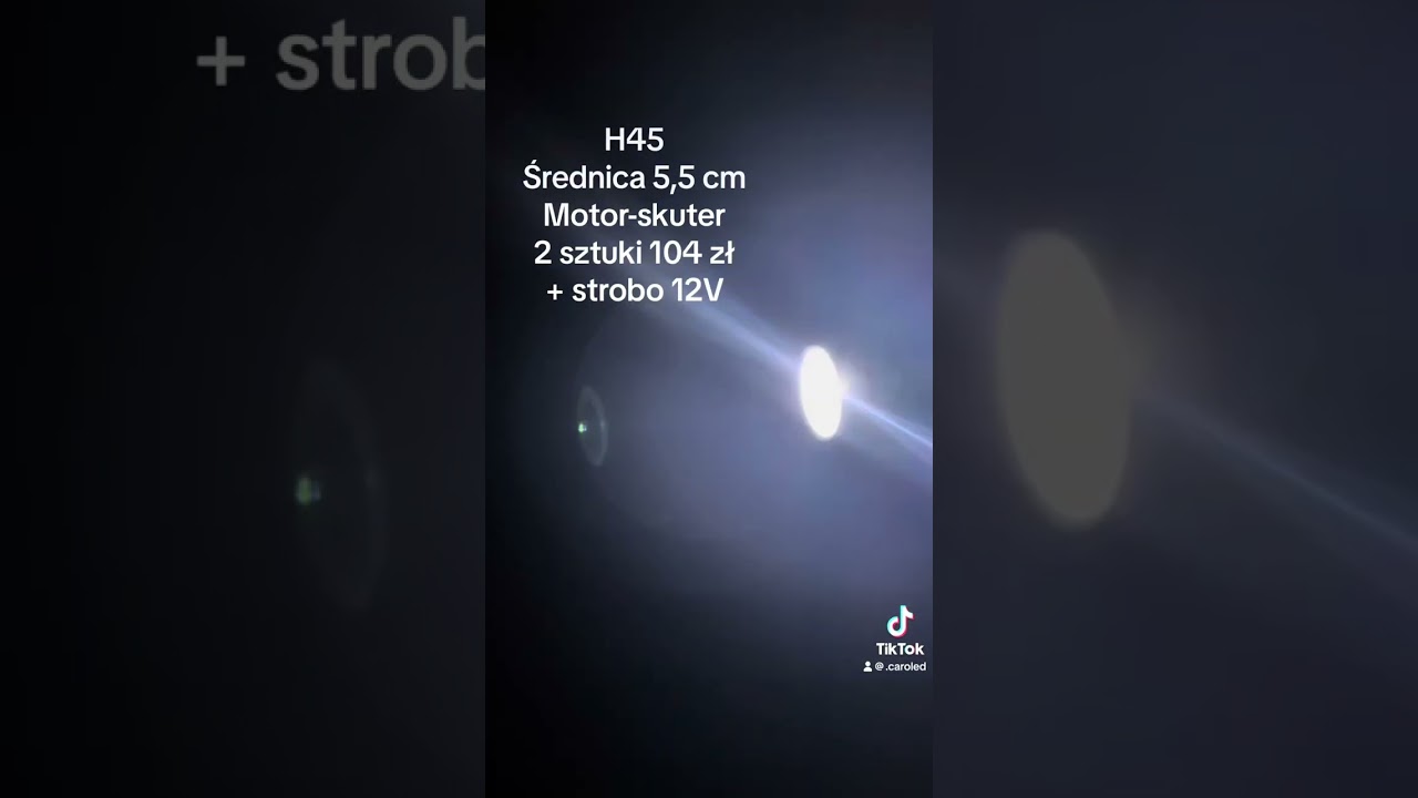 Lampa do motoru-skutera +strobo 12V