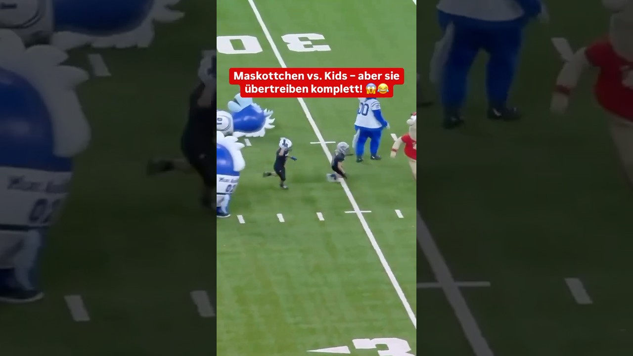Das passiert, wenn man Maskottchen einfach mal machen l&auml;sst. 😂 (via @BlueColtsMascot) #nfl