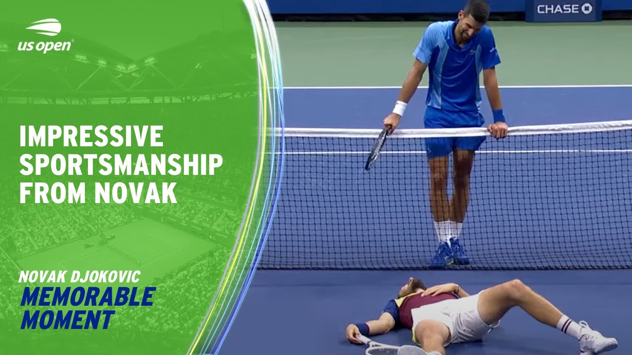 Novak Djokovic Checks on Daniil Medvedev in Men's Singles Final | 2023 US Open
