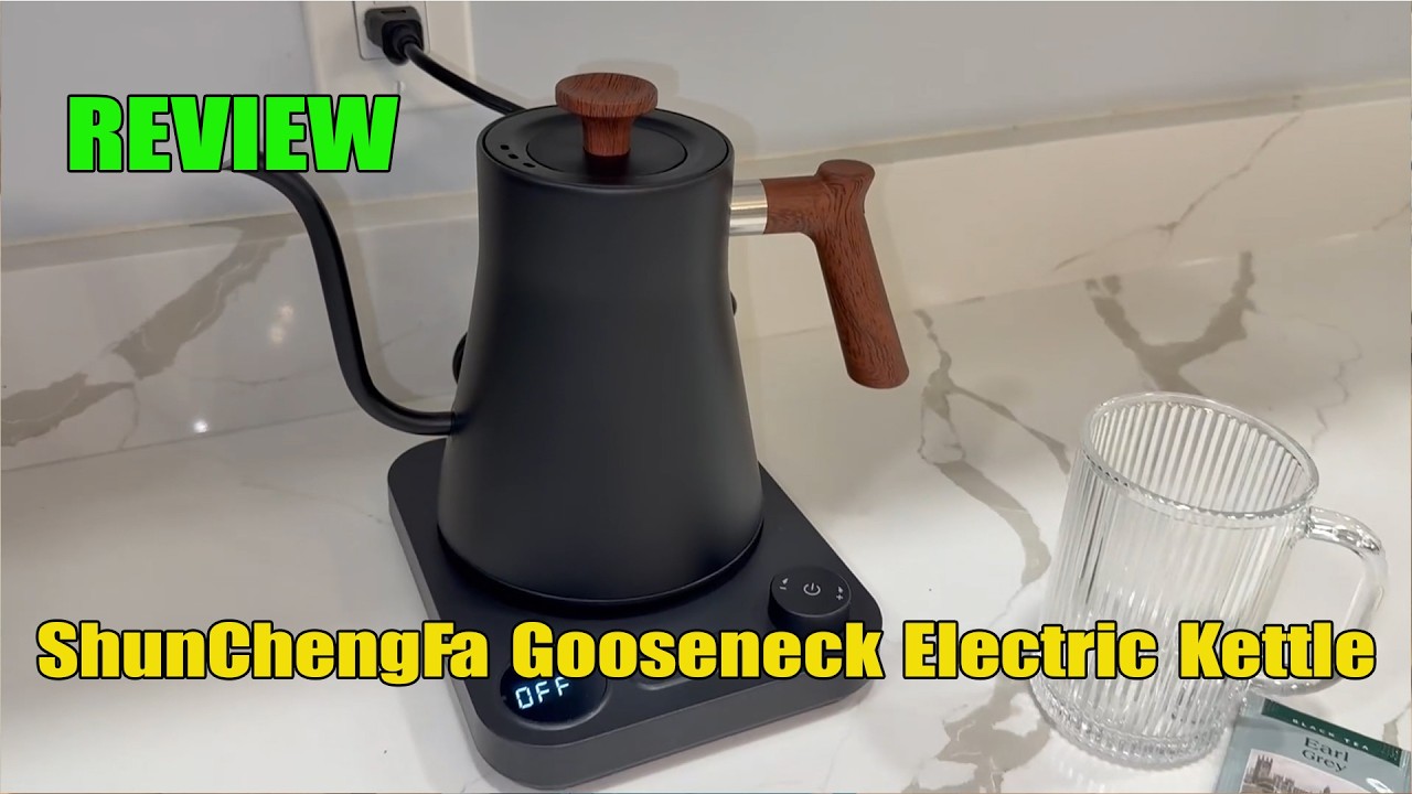 ShunChengFa Gooseneck Electric Kettle Review | Quiet Variable Temp Kettle for Coffee & Tea?