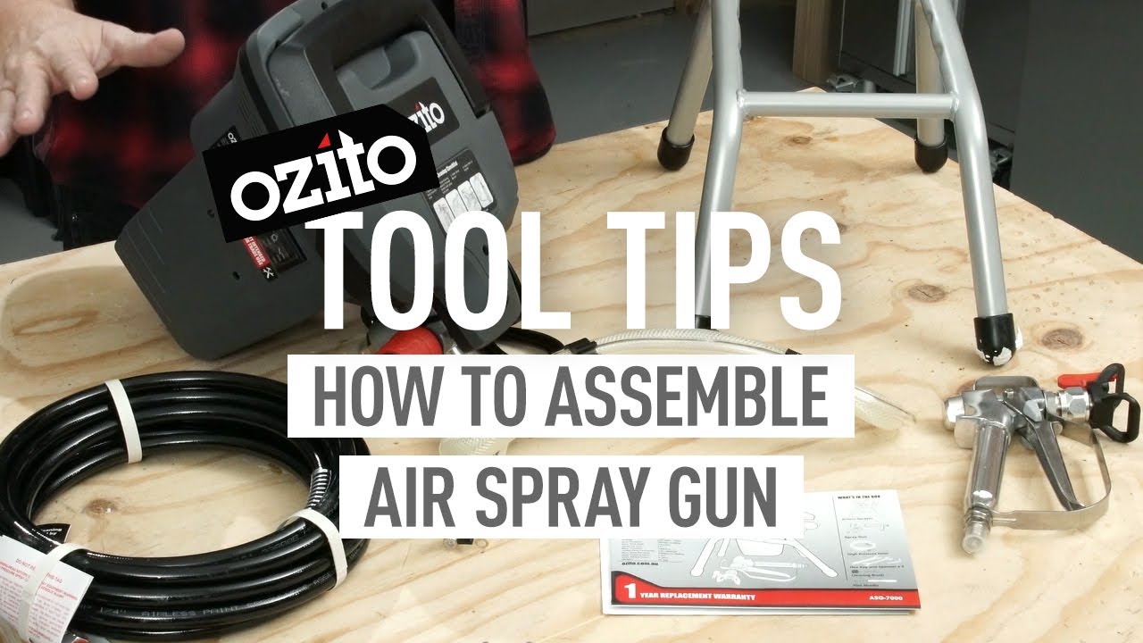 How to assemble the Airless Paint Sprayer [ASG-7000] - Ozito Tool Tips