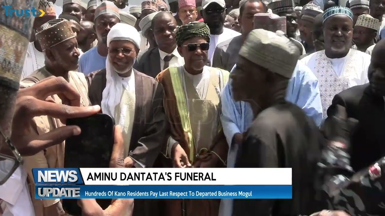 Aminu Dantata's Funeral:  Hundreds Of Kano Residents Pay Last Respect To Departed Business Mogul