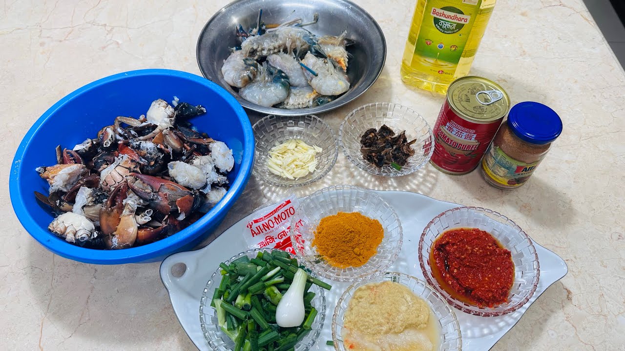 আম্মুর হাতে কাঁকড়া রান্না