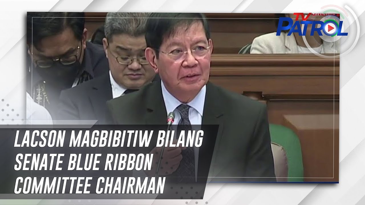 Lacson magbibitiw bilang Senate Blue Ribbon Committee chairman | TV Patrol