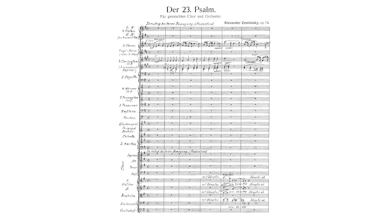 Alexander von Zemlinsky &ndash; Psalm 23