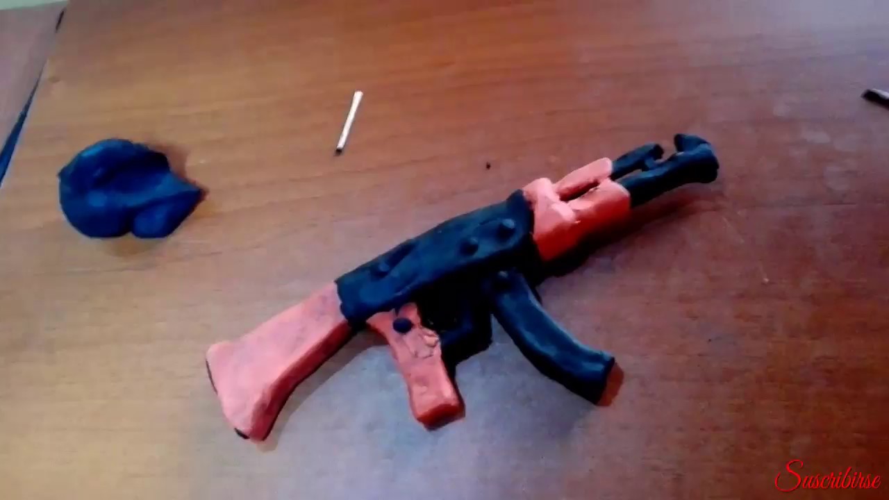 COMO HACER una AMETRALLADORA con PLASTILINA/FACIL
