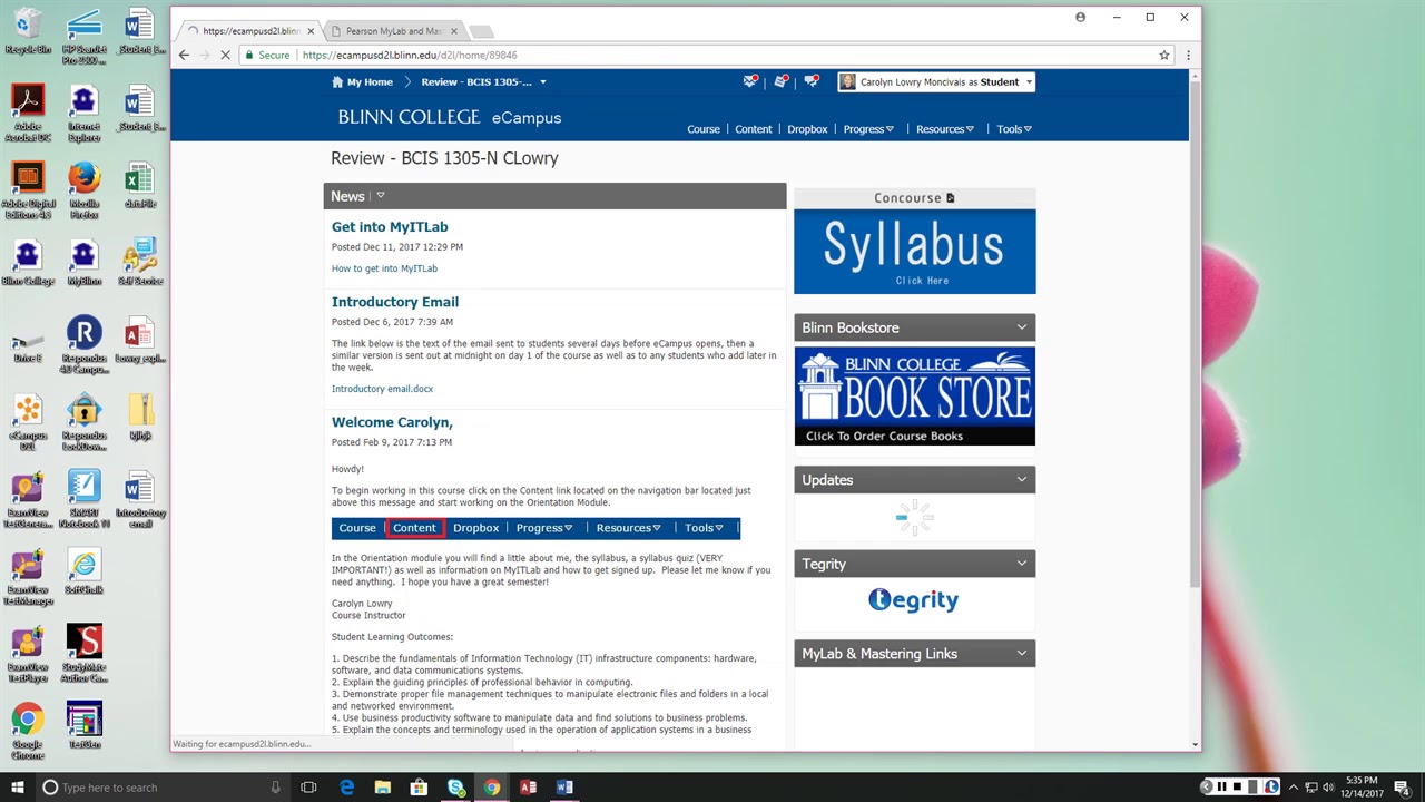 Overview - Pearson MyITLab and Mastering