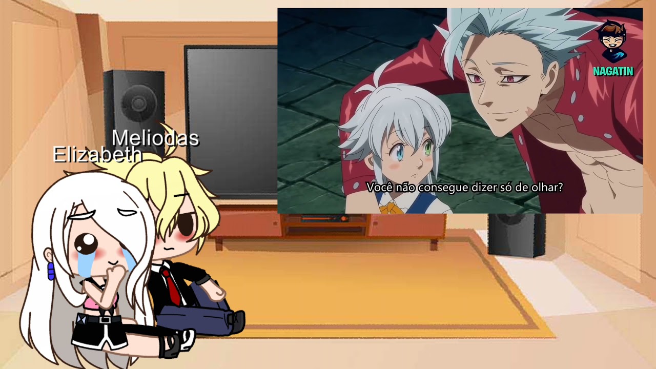 Meliodas e Elizabeth reagindo a o seu filho *tem spoller*