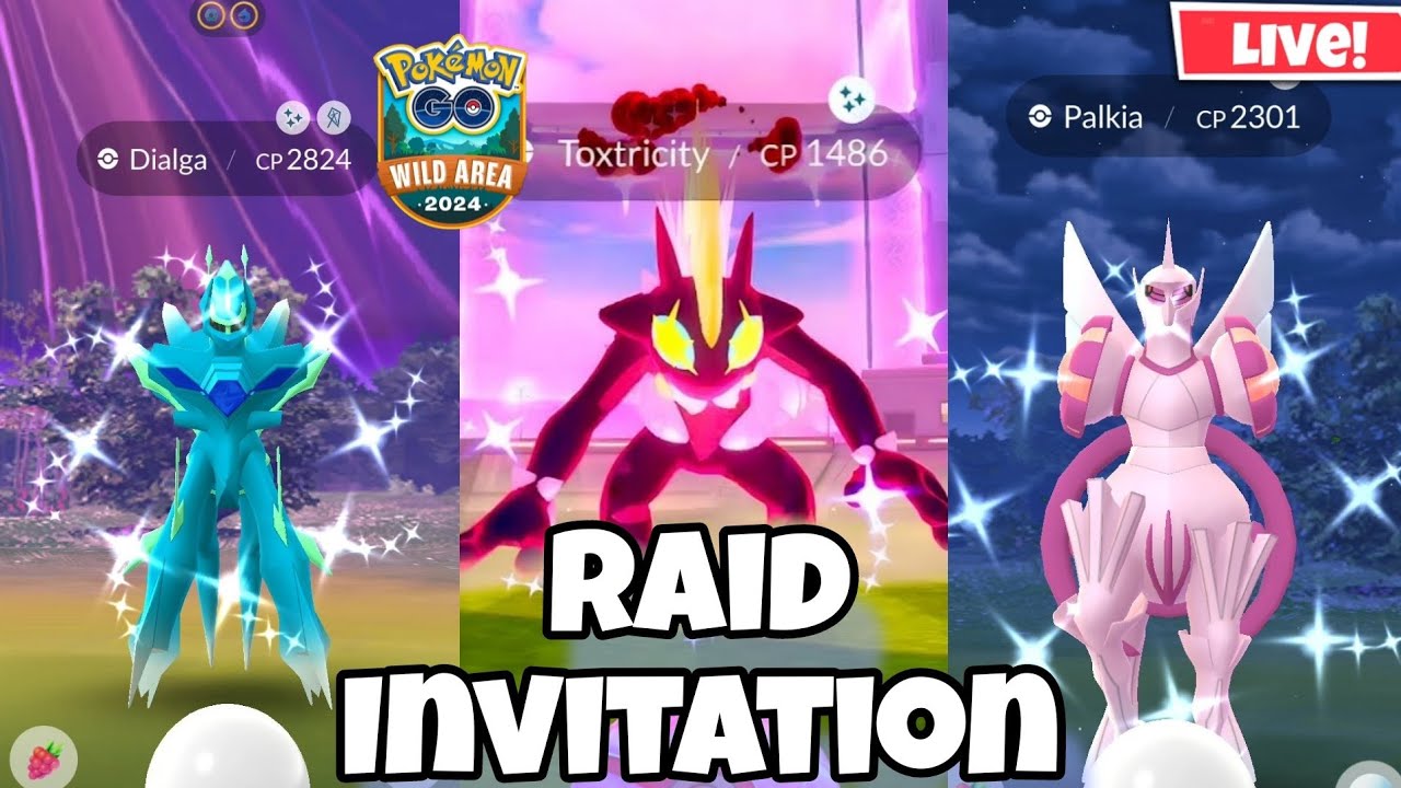 Hunting✨️Shiny Toxtricity & Origin Dialga Palkia in #PokemonGo