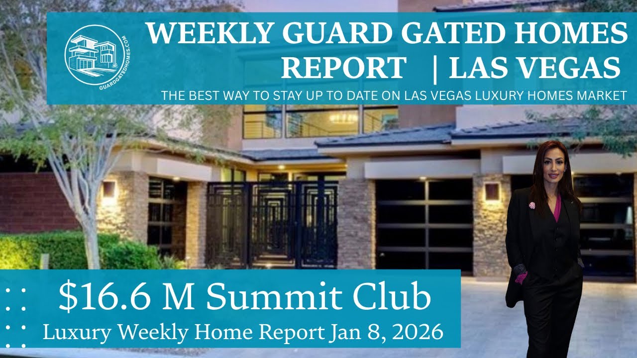 New Las Vegas Luxury Homes Real Estate Market | Guard-Gated Homes Report | January 2026 