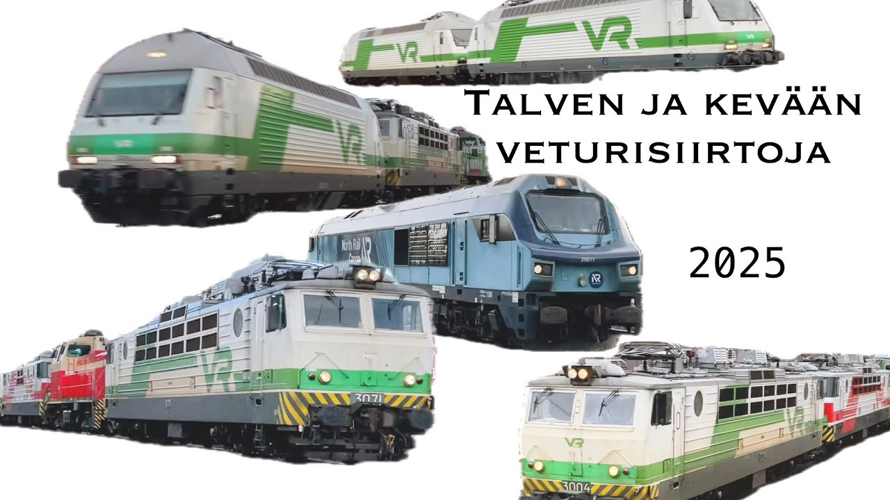 Talven ja kevään veturisiirtoja