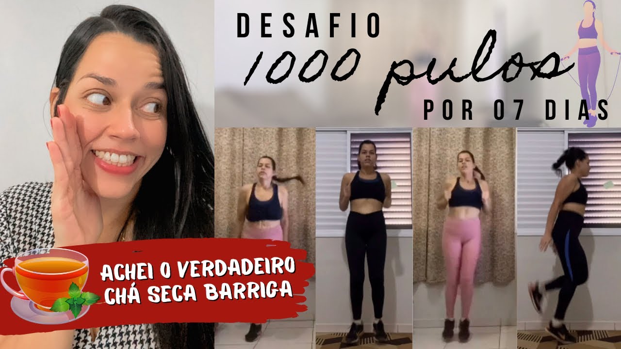 Desafio 1000 pulos sem corda por 7 dias e o resultado foi impressionante!