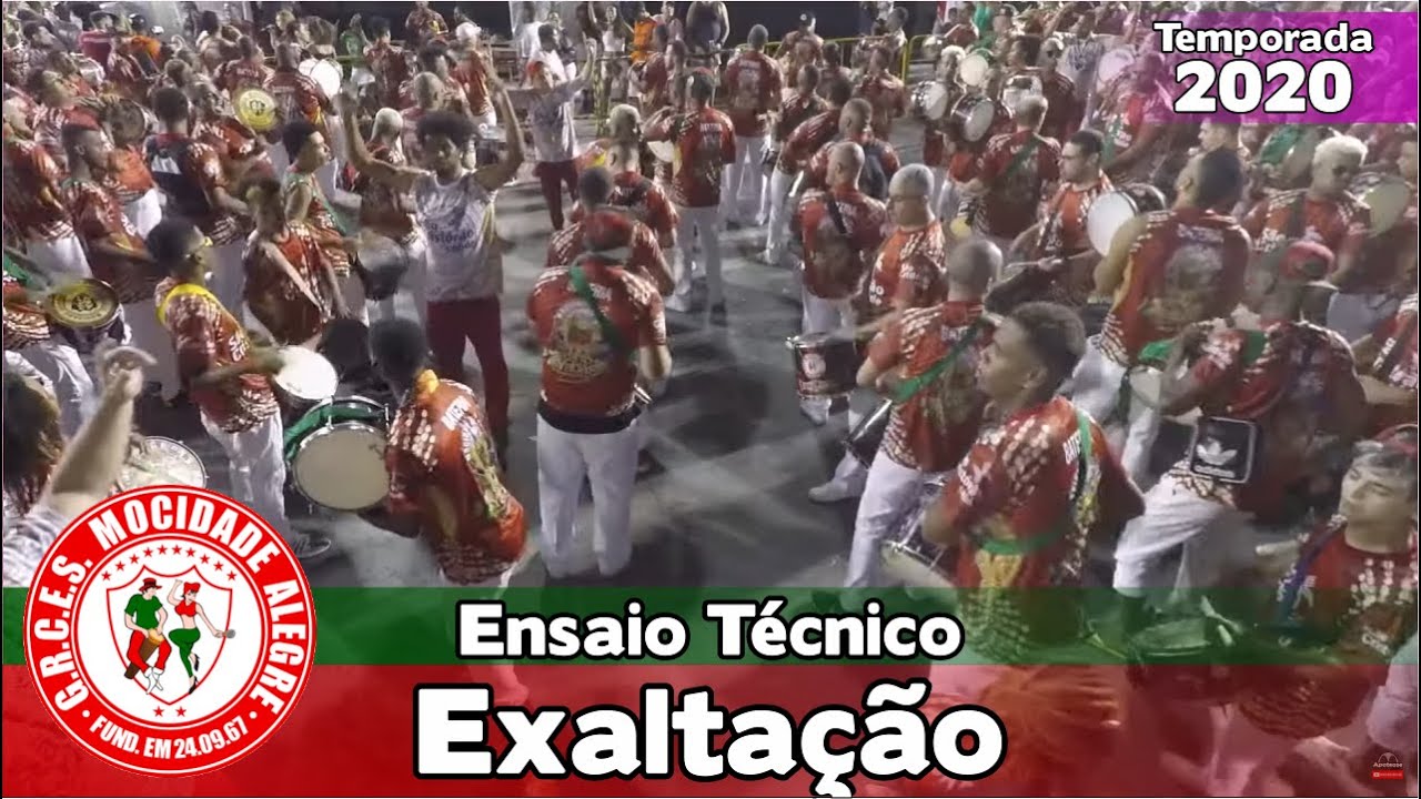 Mocidade Alegre 2020 - Bateria no ensaio técnico - Esquenta - #ETSP2020