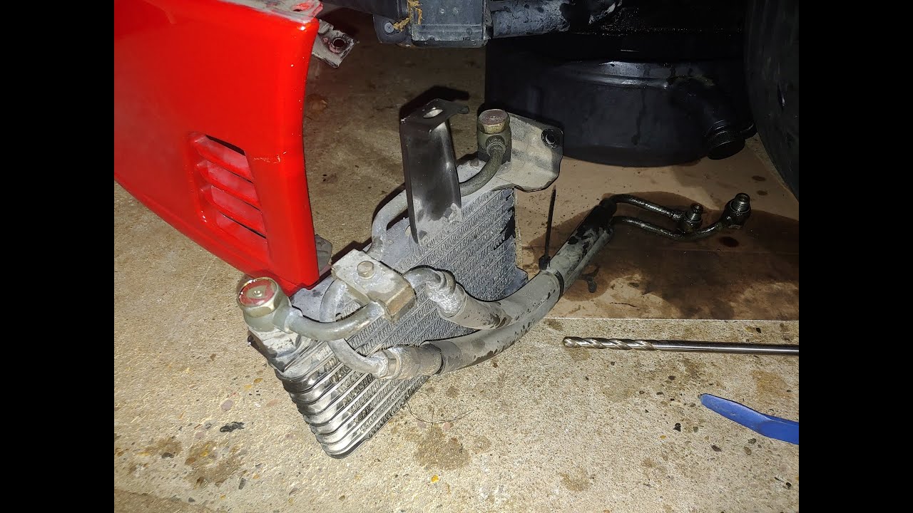 3000gt vr4 oil cooler line replacement