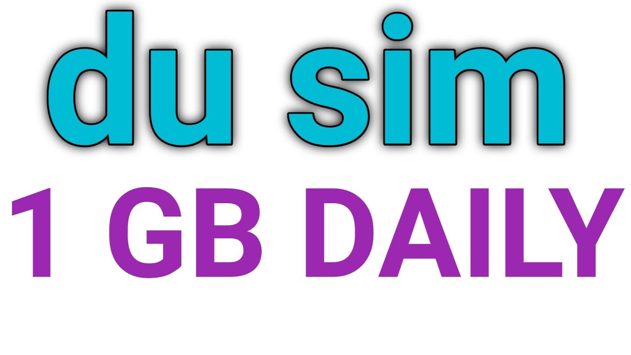 du sim 1GB daily internet data package offer 30 day