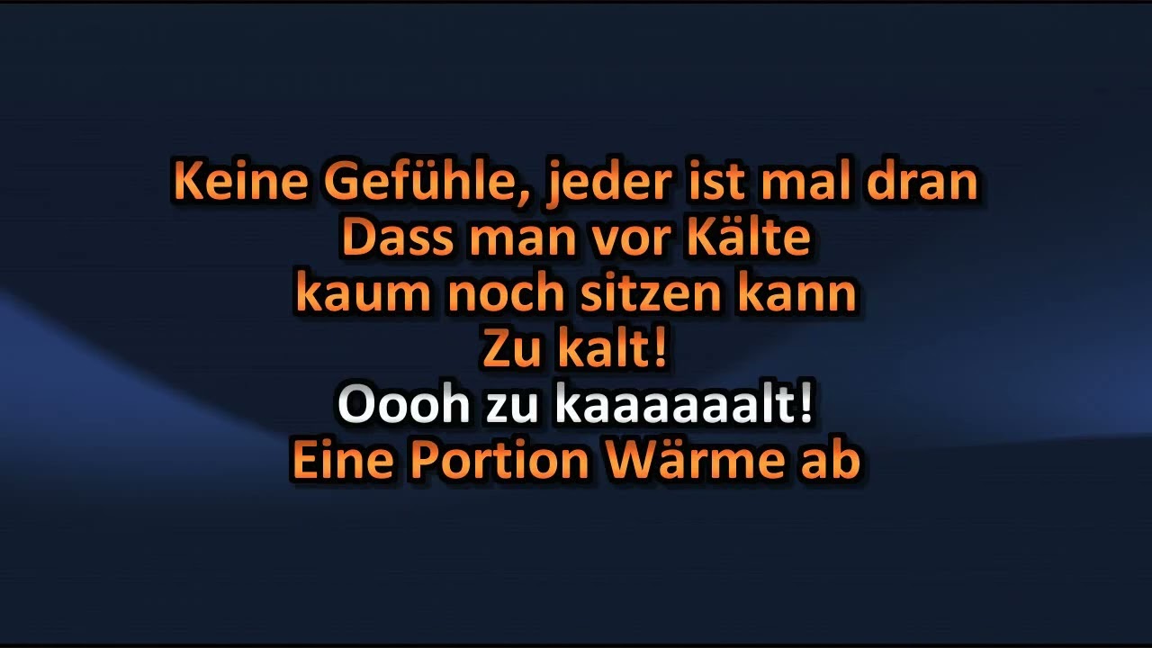 Slime - Zu Kalt (Lyrics)