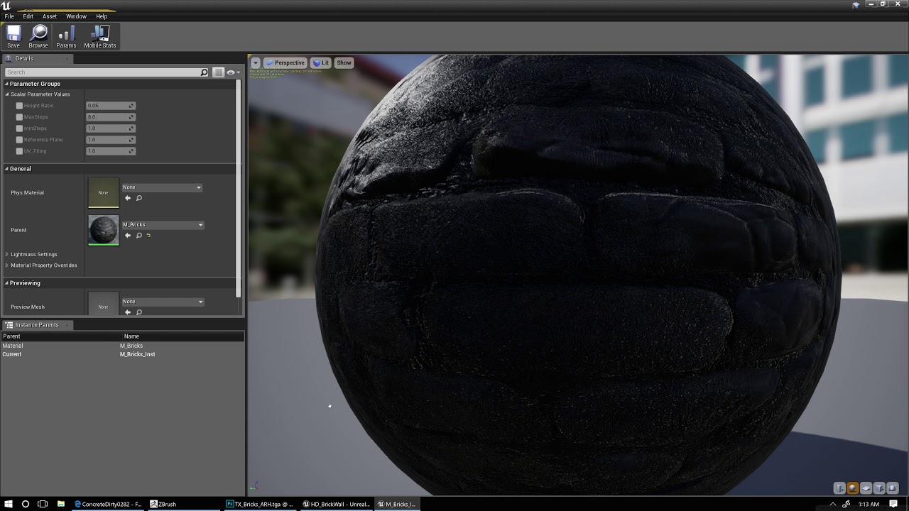 11. Parallax mapping in Unreal 4