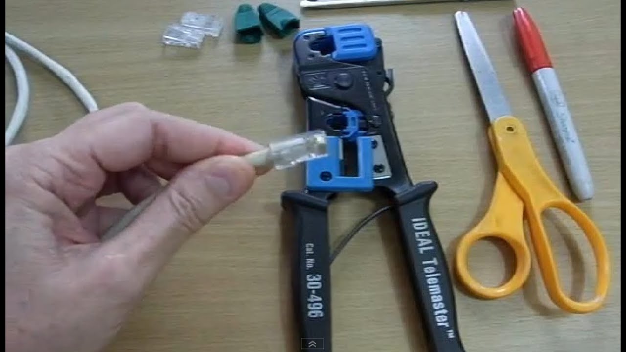 Make or Fix An Ethernet (Internet) Cable Yourself (Updated Video Available)