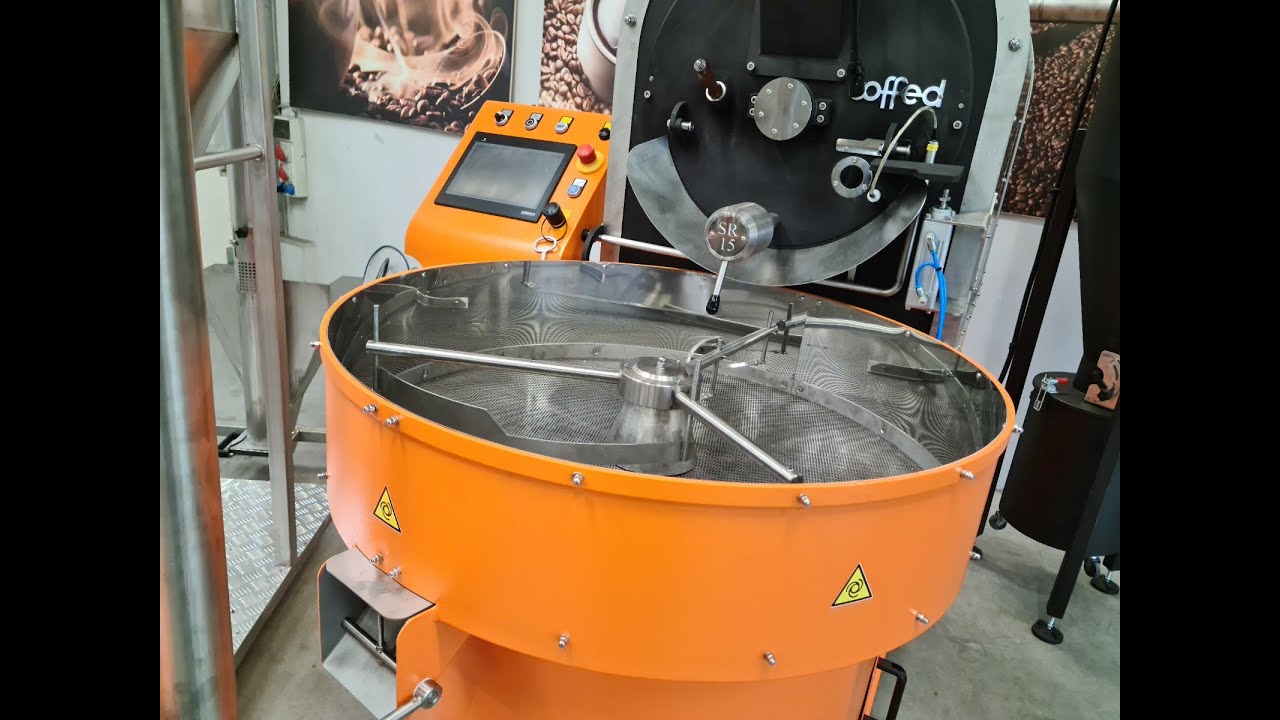 Coffee roaster SR15 Coffed. Presentation of our product! 15 kg batch coffee roasting machine