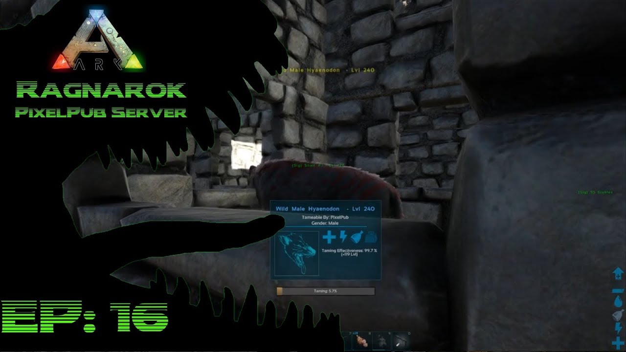 PixelPub Ragnarok(S2) Ep:  16 Hyaenodon taming