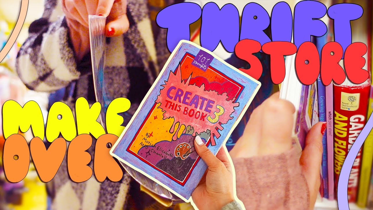Create This Book meets Thrift Store Makeover *turning THIS into art*