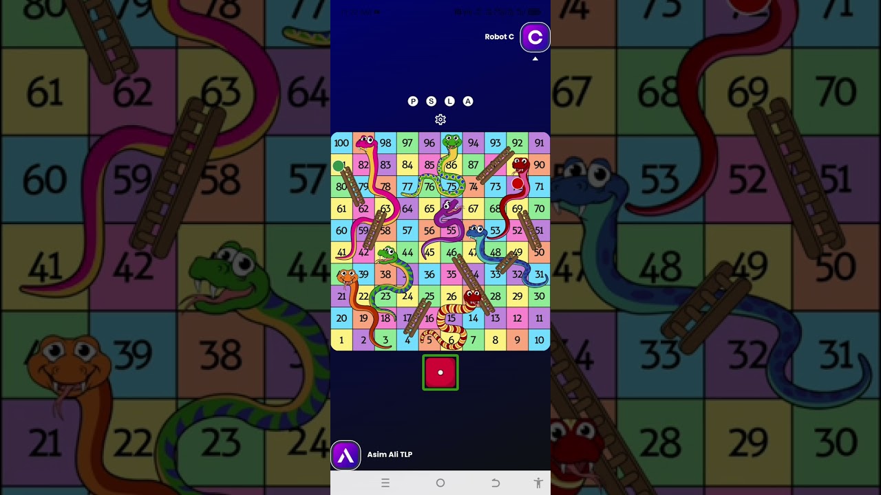 Dice game Snake & Ladder 8 Snakes & 7 Ladders