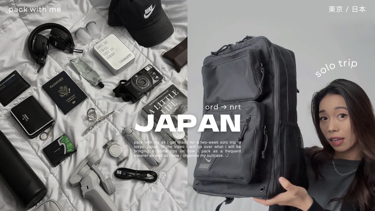 pack with me for my 2 week solo trip to tokyo, japan 🇯🇵 | packing tips + travel essentials