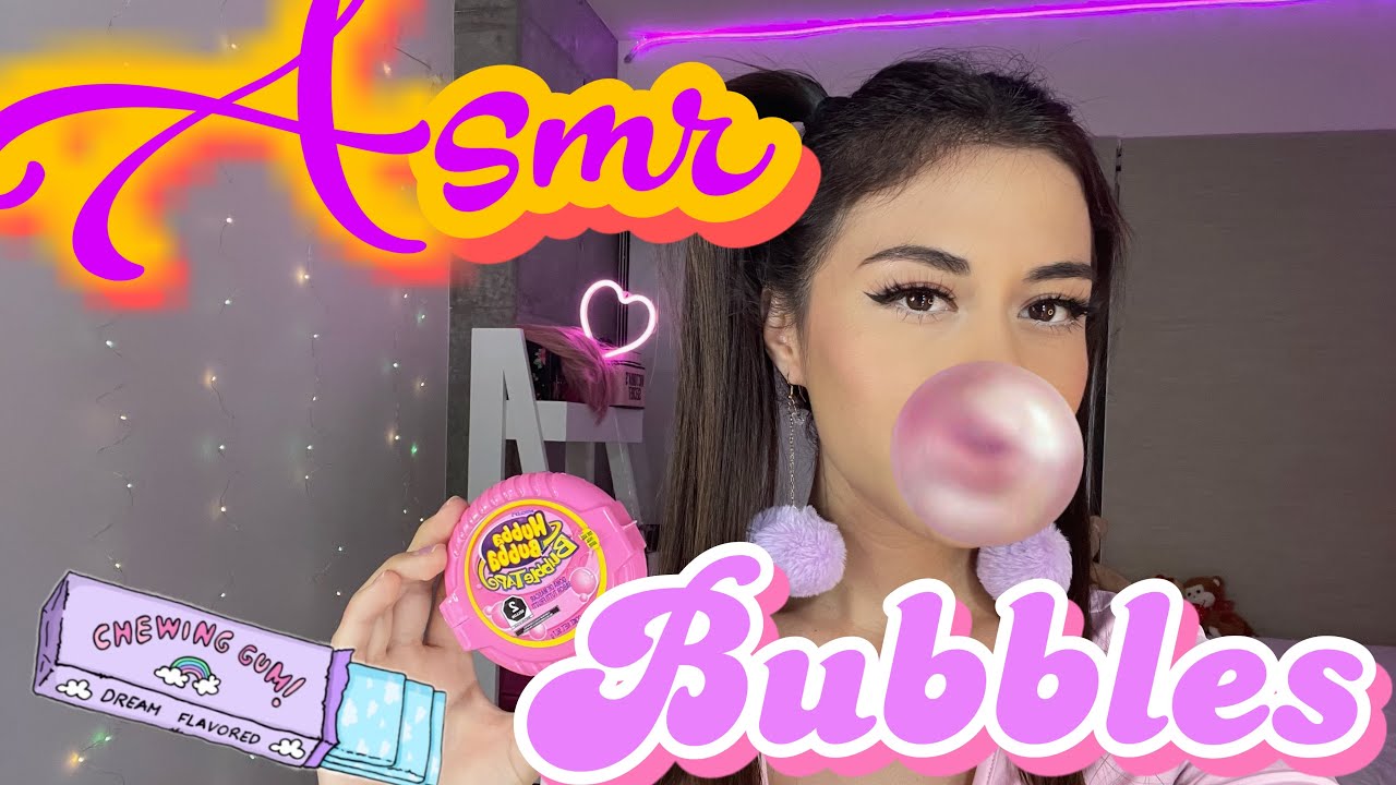 ASMR BUBBLE GUM | ASMR español burbujas con chicle