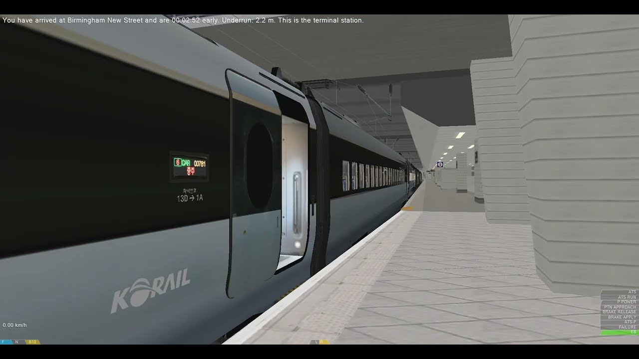 [Openbve] South Korean Korail KTX260 new high speed train from Barnt Green to Birmingham New Street
