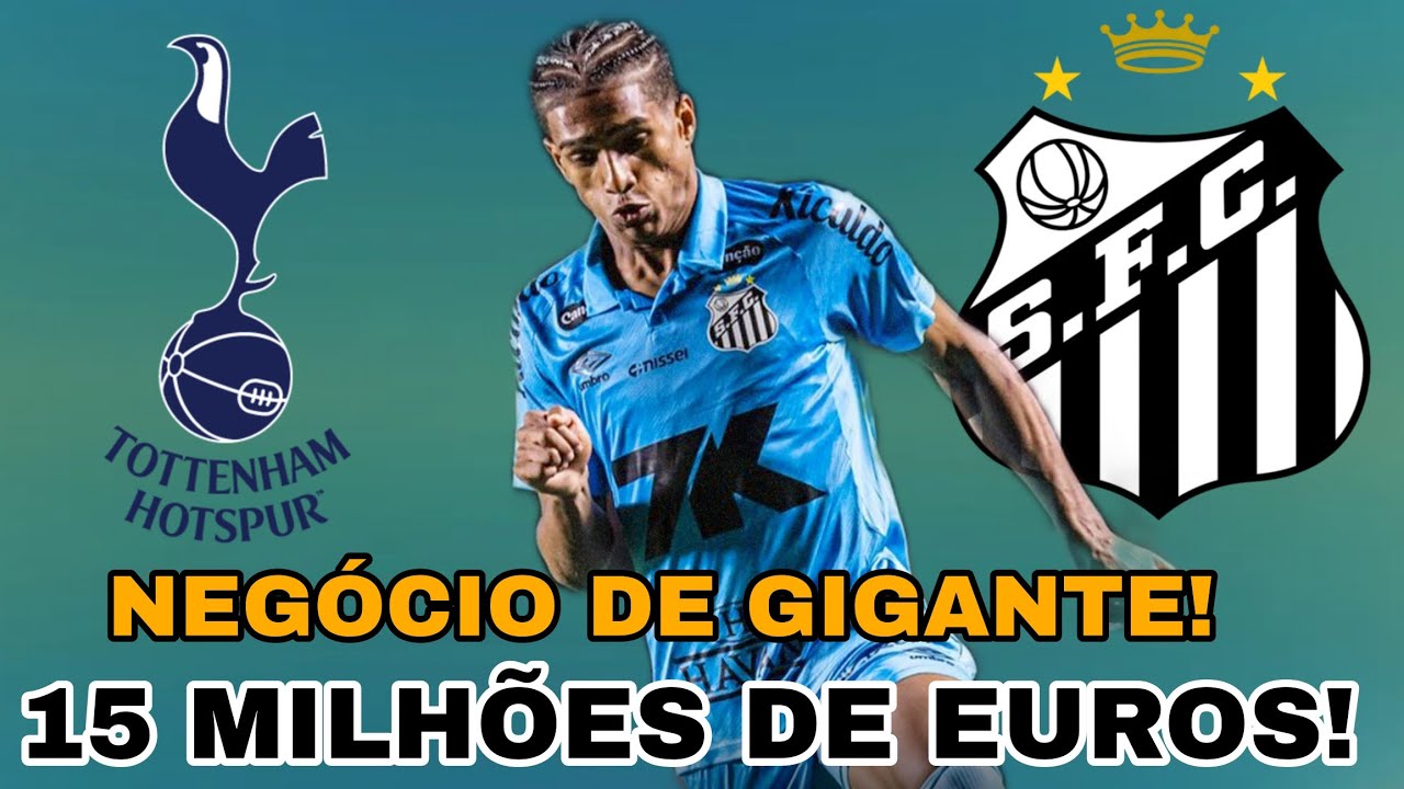 🚨 PÉSSIMA NOTÍCIA! SANTOS PODE PERDER SEU LATERAL POR 15 MILHÕES DE EUROS ,AOS INGLÊSES ???