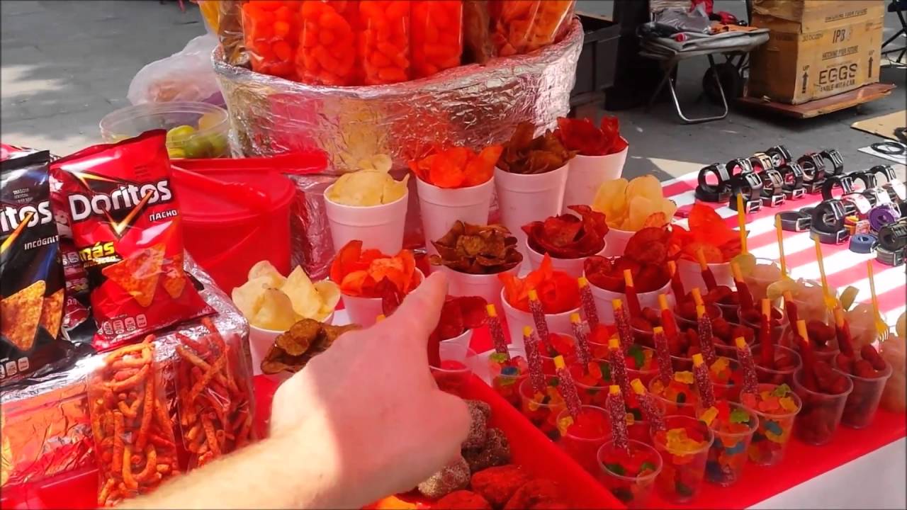 Eating DORILOCOS   Crazy Doritos in Mexico City   Street Food