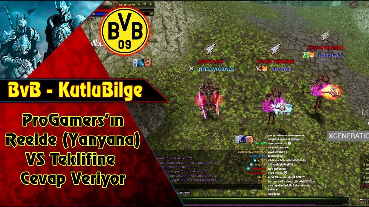 BVB KutluBilge ProGamers'ın Reelde (Yanyana) VS Teklifine Cevaplıyor | Knight Online | VS | PK