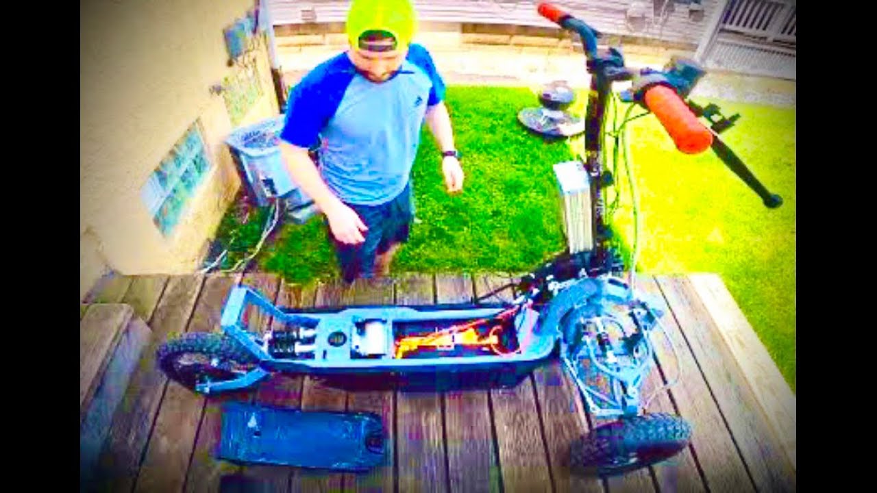 Over Powered DIY Electric Reverse Trike Scooter Part 2 - Finish and Ride!