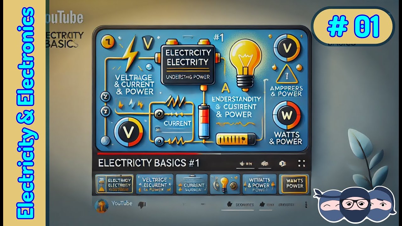 Basics of Electricity and Electronics 01: Understanding Voltage, Current & Power