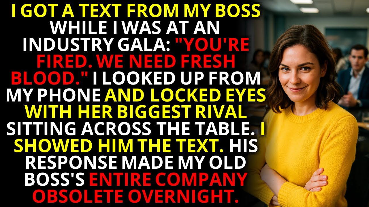 My Boss Fired Me at a Gala. I Made Her Entire Company Obsolete by Monday 💼📉