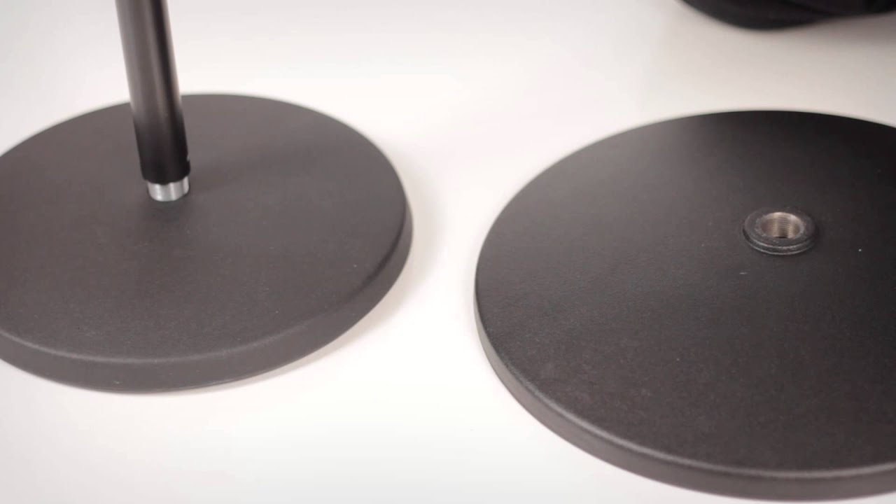 K&M Round Base Mic Stands