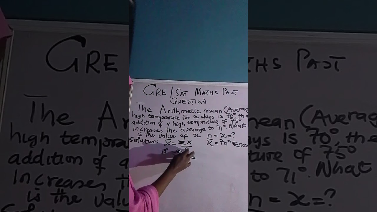 Statistics: Calculating the unknown distribution. (SAT/GRE)