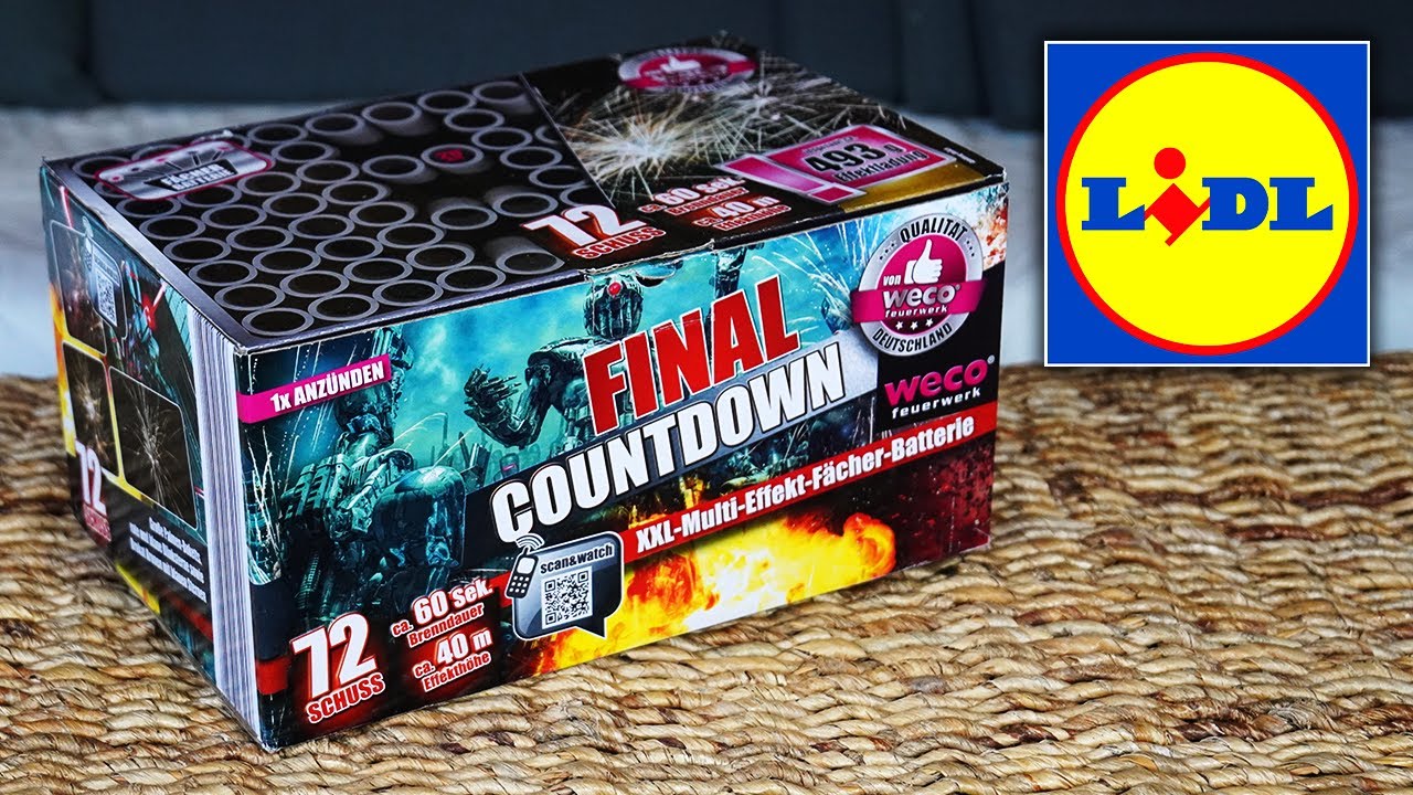 Final Countdown von Lidl🔥| Weco Feuerwerk Batterie Silvester 2025/2026