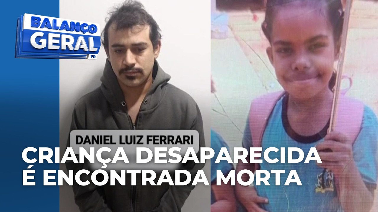 Menina de oito anos é encontrada sem vida após quatro dias de buscas; sequestrador foi morto pela PM