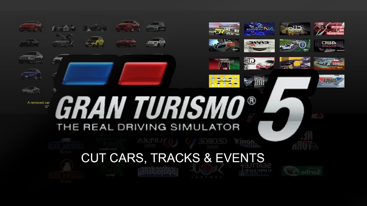 Gran Turismo 5 - Cut Tracks. Cars & Events
