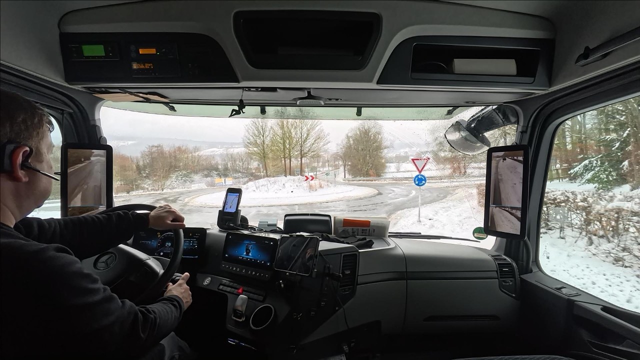 Mercedes Truck Road Landscape, ❄️❄️❄️ Nephen- Wilhsdorf- Burbach- 45 .❄️❄️❄️