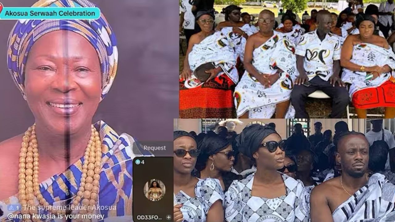 LIVE NOW @ Maame Akosua Serwaah arrives💔