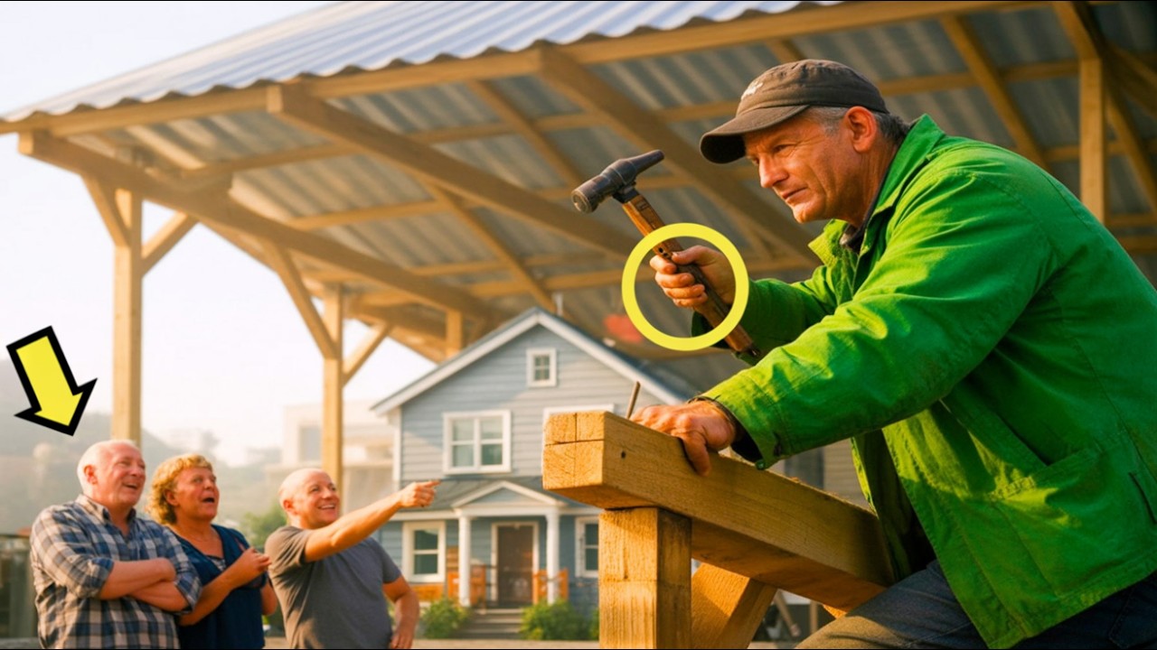 SE RIERON CUANDO CONSTRUYÓ UN TECHO GIGANTE ENCIMA DE LA CASA… PERO LO QUE PASÓ DESPUÉS…