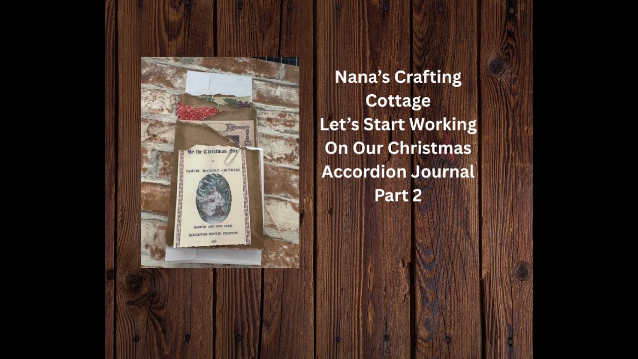 LET'S START COVERING AND WORKING ON OUR CHRISTMAS CASCADING ACCORDION JOURNAL - PART 2