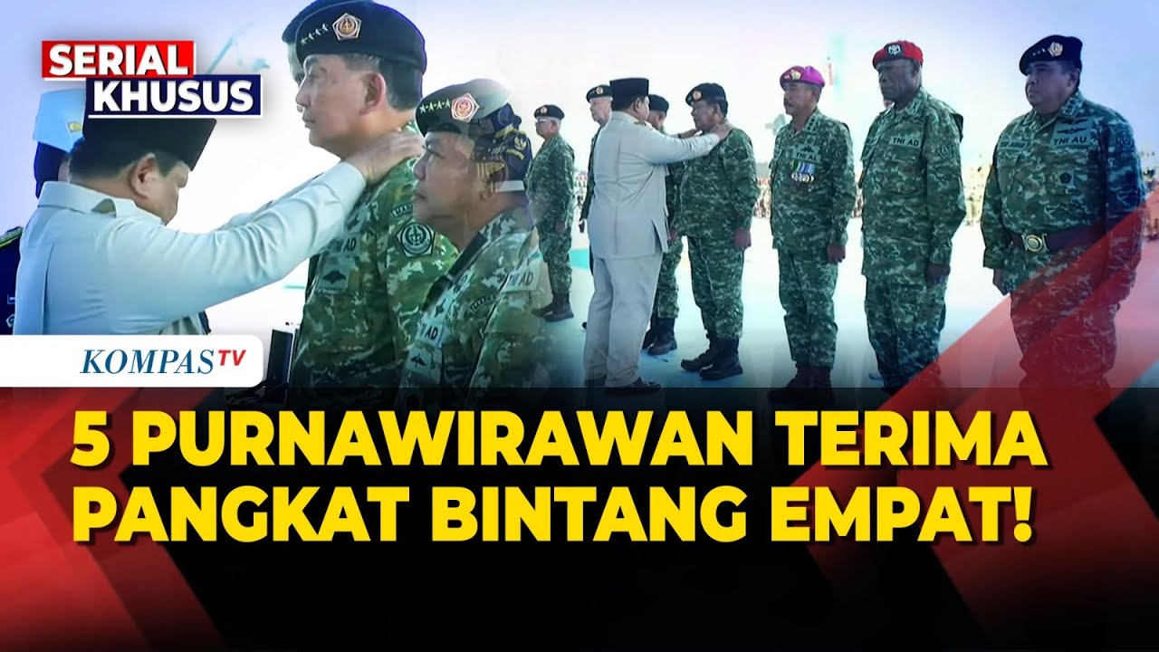 Menhan Sjafrie, Ali Sadikin & Kepala BIN Dianugerahi Prabowo Pangkat Jenderal Kehormatan Bintang 4!