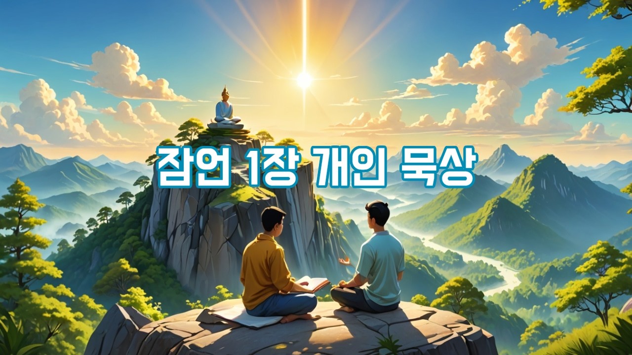 잠언 1장 개인 묵상