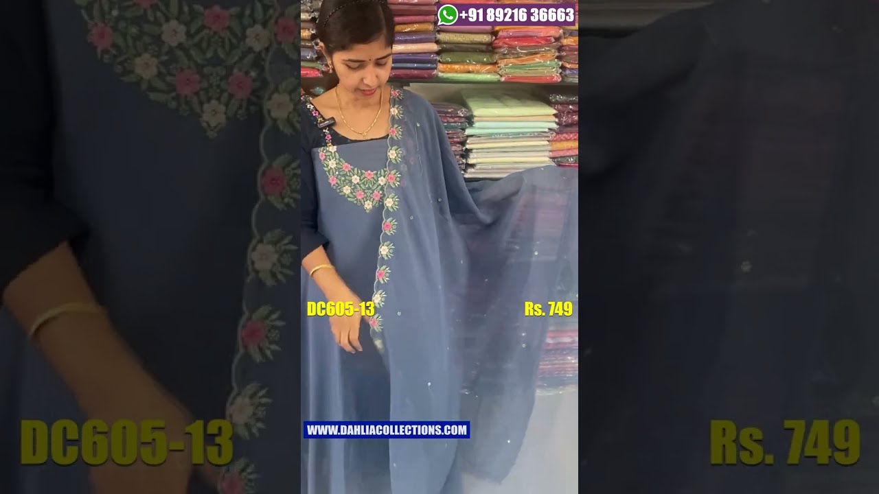 Budget Friendly Collection of Georgette Churidar Materials Set | Daily Wear Churidar Materials-DC605