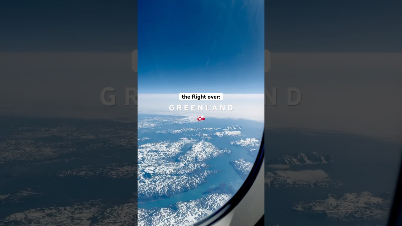 What&rsquo;s the best flight you&rsquo;ve ever taken? ✈️ #scenicflight #greenland #windowseat #travelmore