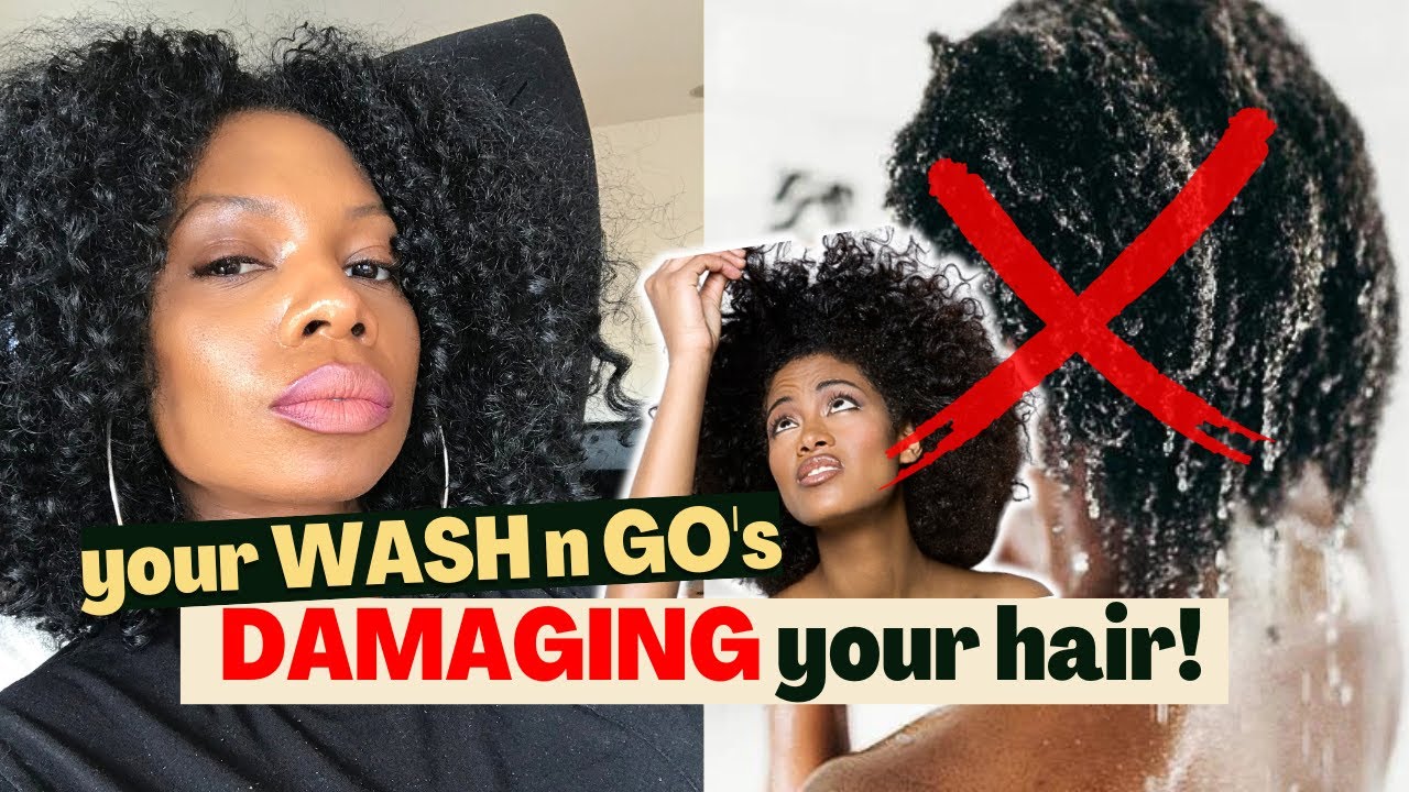 Too Much Moisture In Your Hair Is DAMAGING IT!!! - What You Need To Know About WASH AND GO's