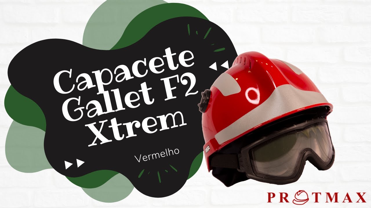 Capacete MSA Gallet F2 Xtrem - Vermelho